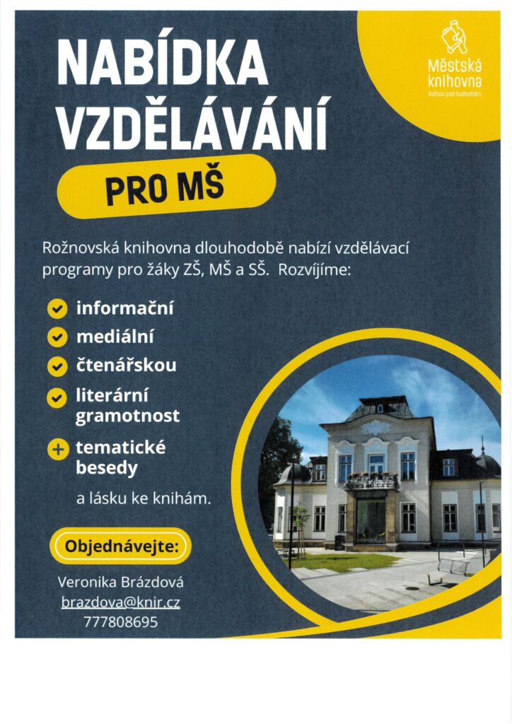 Nabídka vzdělávání pro MŠ