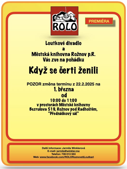 ROLO – Když se čerti ženili (premiéra)