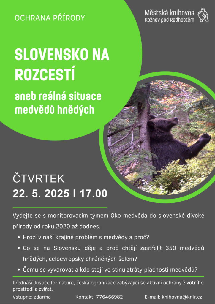 JUSTICE FOR NATURE: Slovensko na rozcestí aneb reálná situace medvědů hnědých!