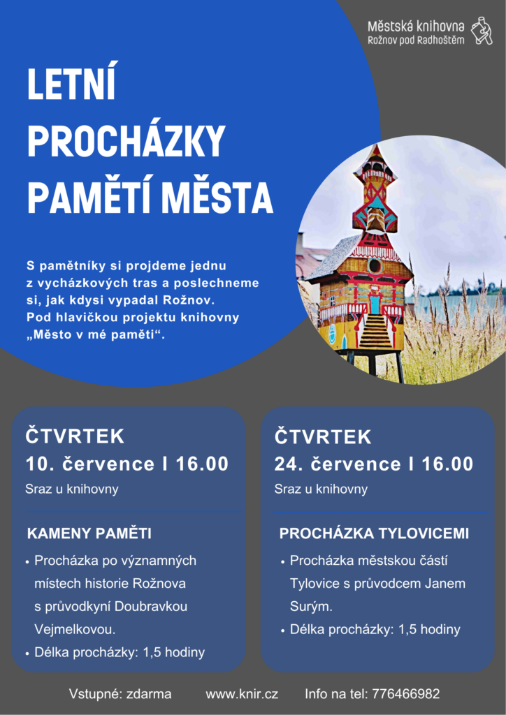 LETNÍ PROCHÁZKY PAMĚTÍ MĚSTA – Kameny paměti