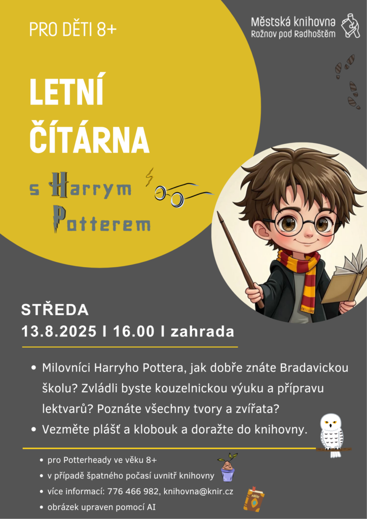 Letní čítárna s Harrym Potterem
