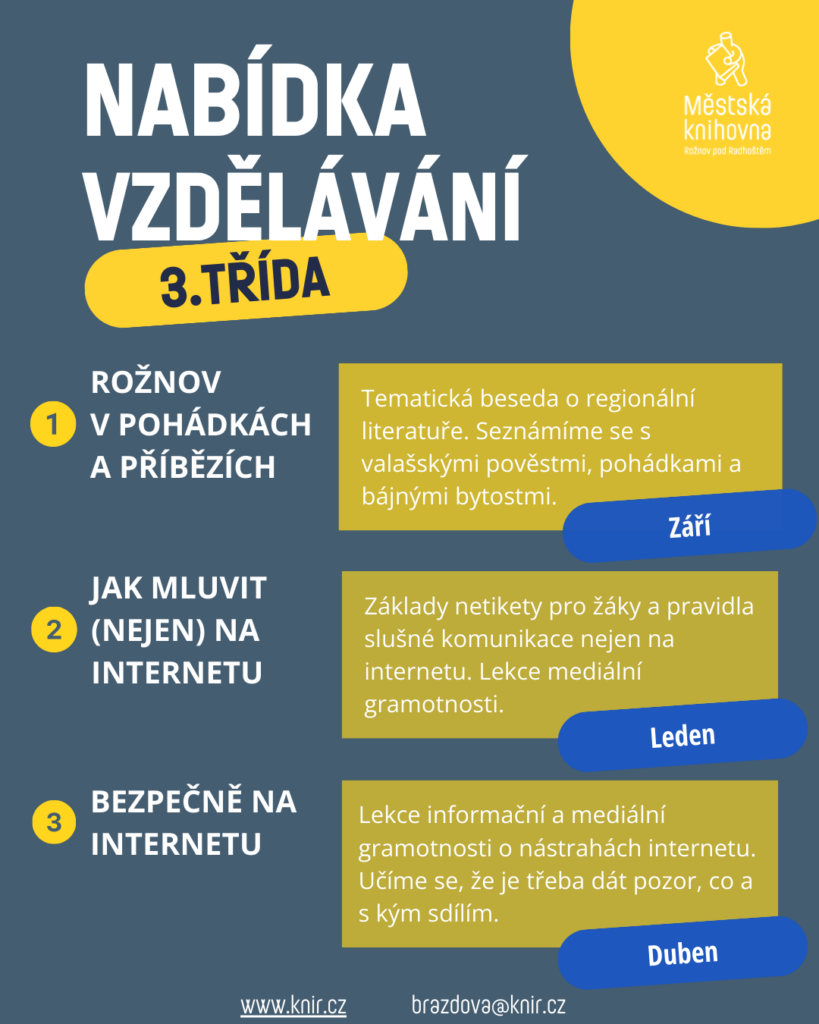 Nabídka besed 3. třída
