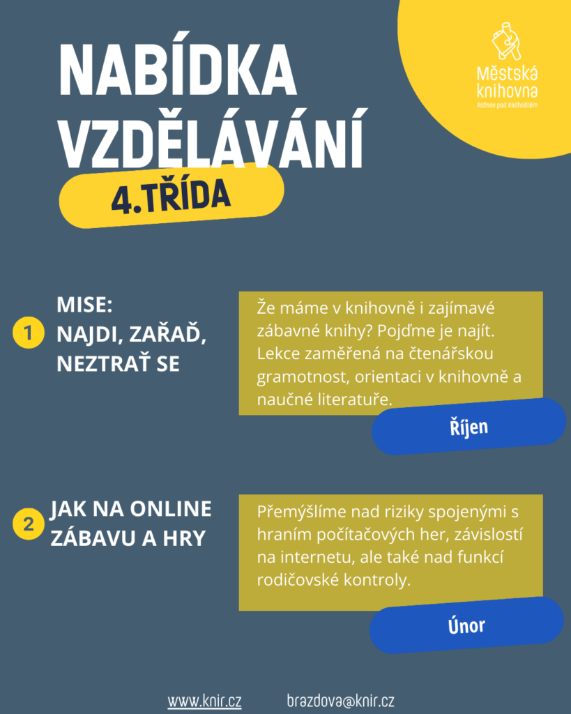 Nabídka besed 4. třída