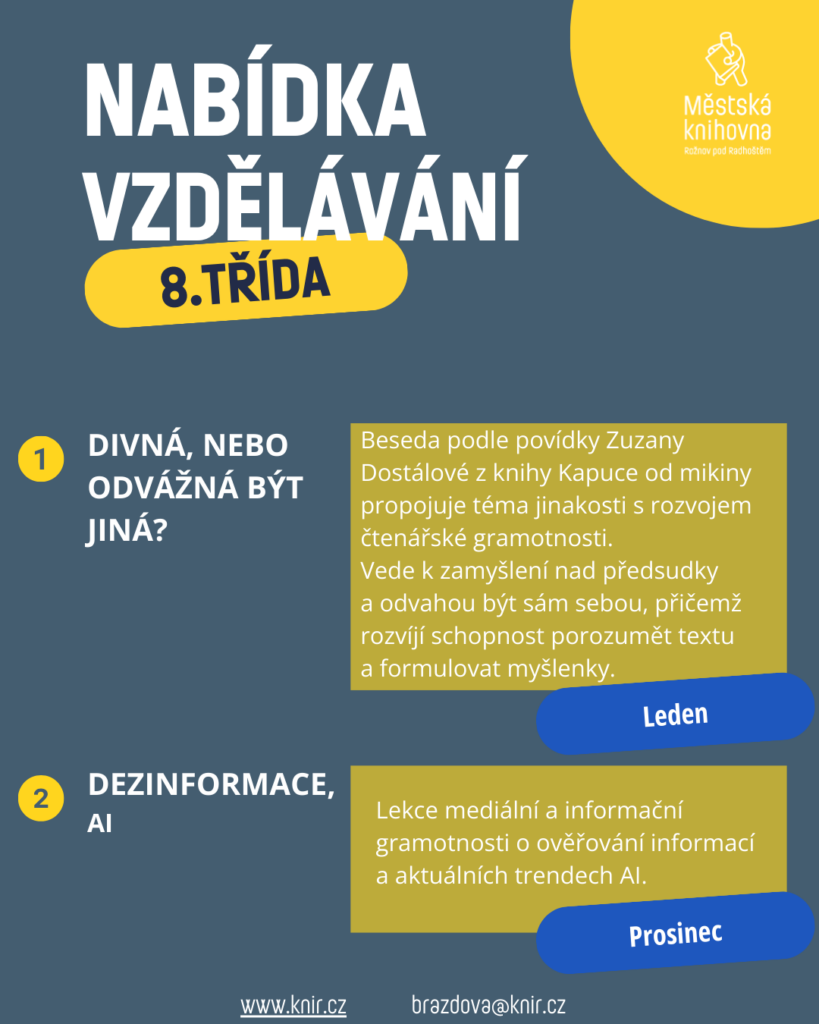 Nabídka besed 8. třída