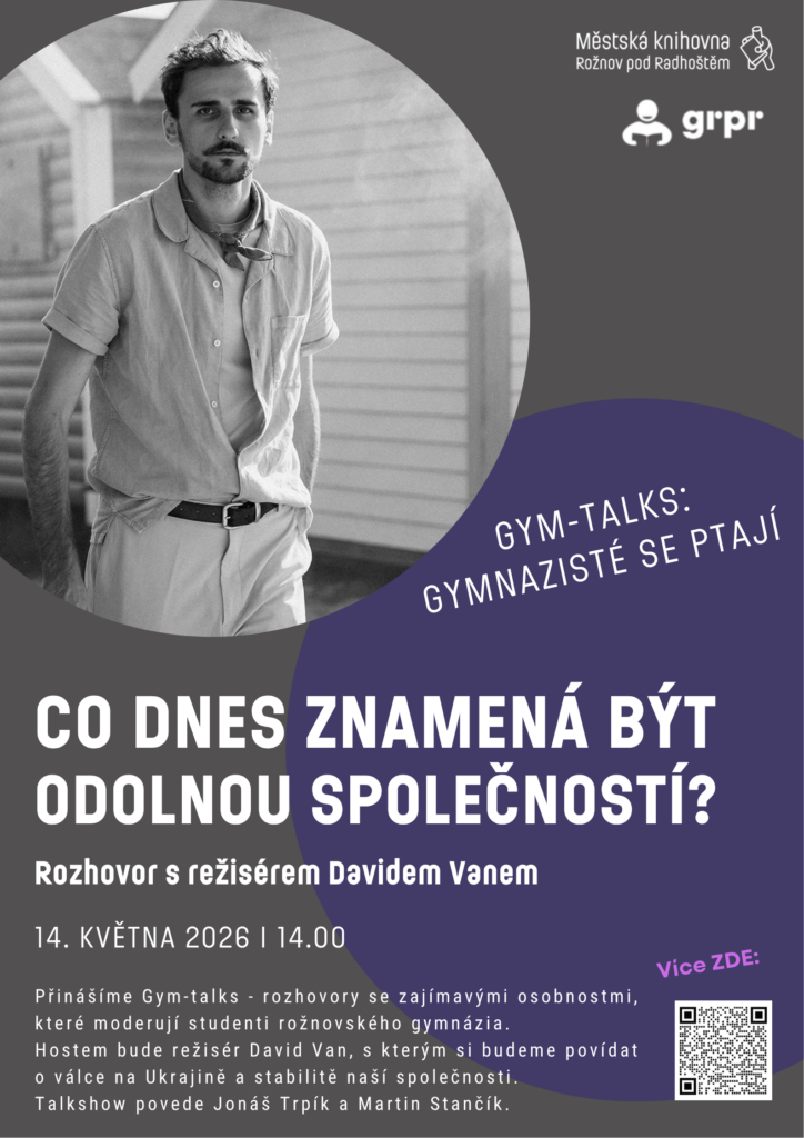 GYM-TALKS: Gymnazisté se ptají – Co dnes znamená být odolnou společností?