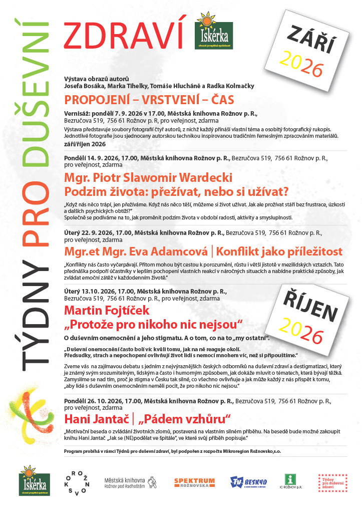 TÝDNY PRO DUŠEVNÍ ZDRAVÍ: „Konflikt jako příležitost“