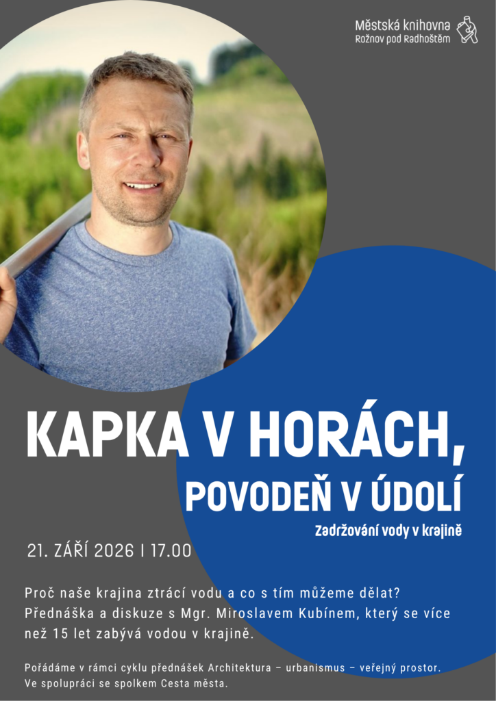 KAPKA V HORÁCH, POVODEŇ V ÚDOLÍ: Zadržování vody v krajině